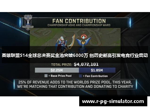 英雄联盟S14全球总决赛奖金池突破6000万 创历史新高引发电竞行业震动 英雄联盟S14全球总决赛奖金池突破6000万 创历史新高引发电竞行业震动